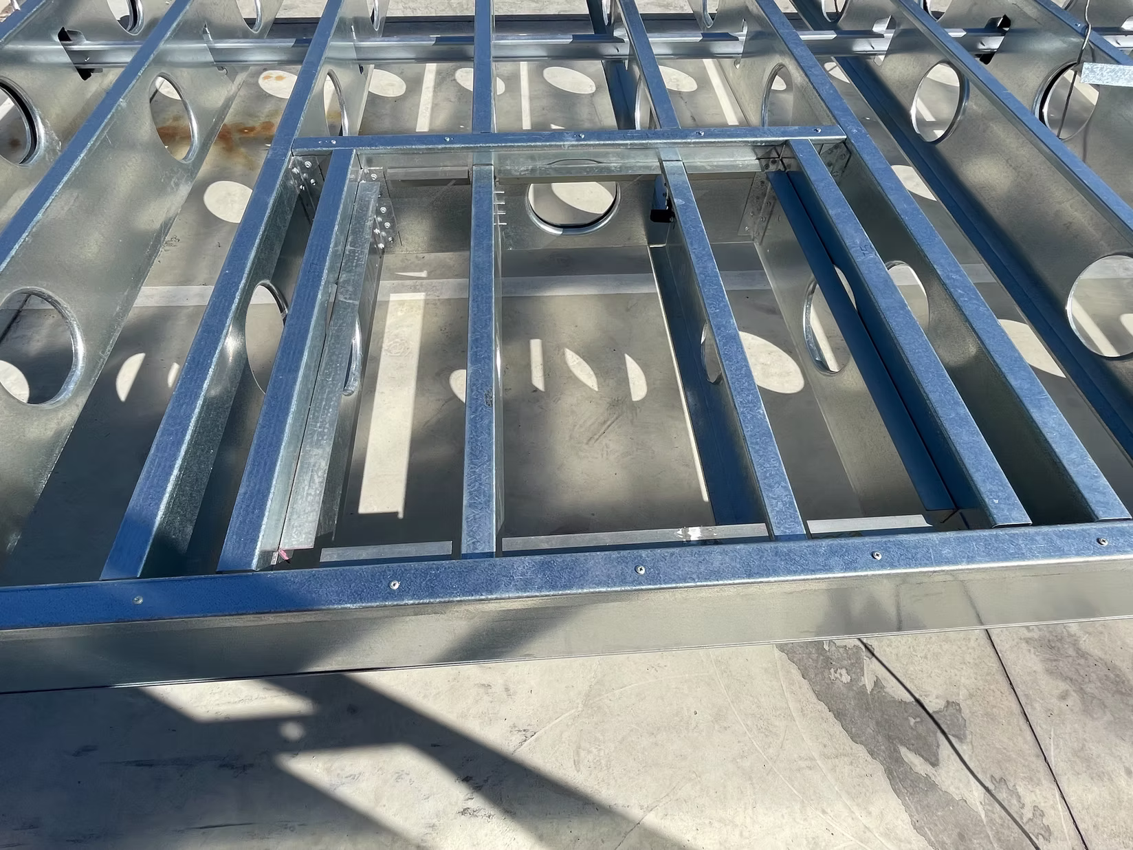 Modular chassis assembly in progress